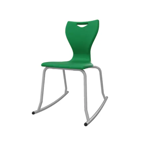En Rock Educational Chair - Size 5 - Grey Frame - Bottle Green